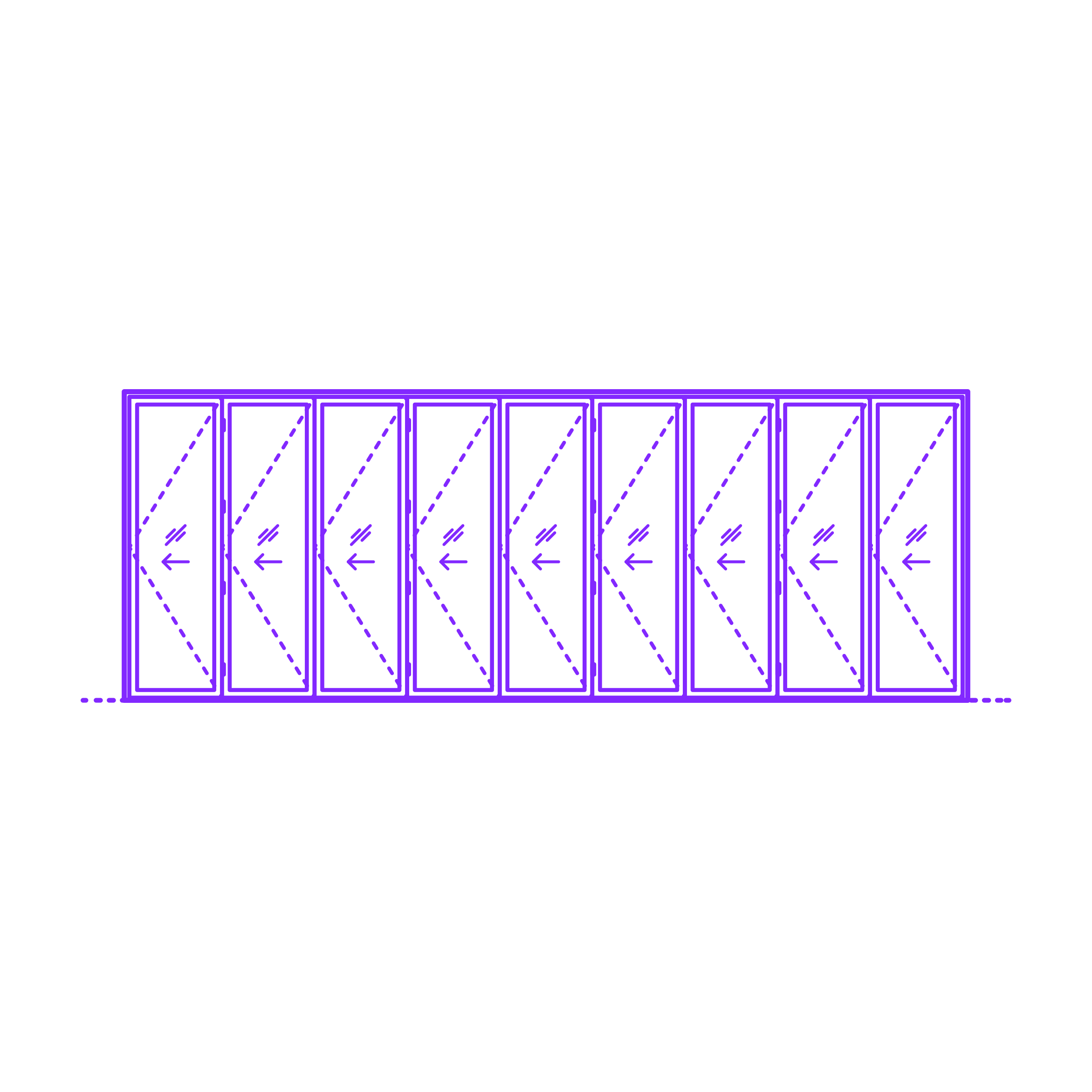 Buildings Folding Doors Bifold Exterior Door 9 Panels Outline Svg Vector Free Vectors